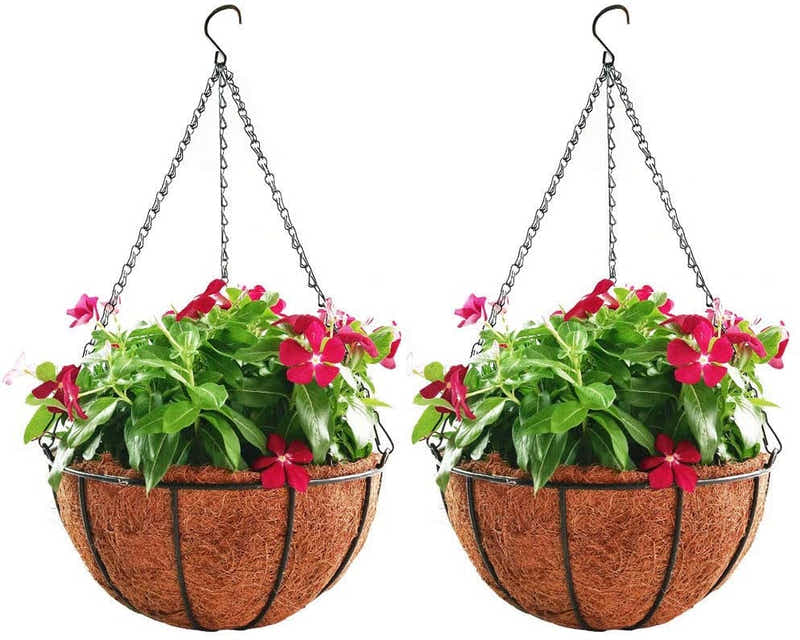 DS BS  Metal Hanging Planter - Coco Liner