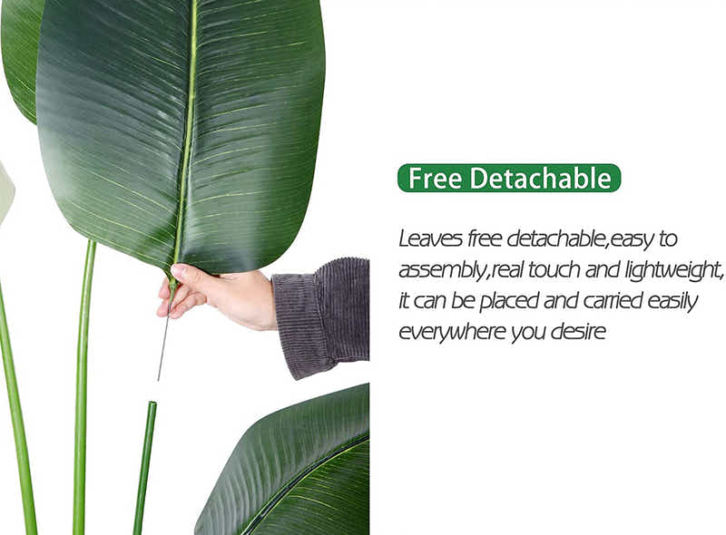 DS BS Artificial Plastic Tropical Palm Tree Ravenala-120CM