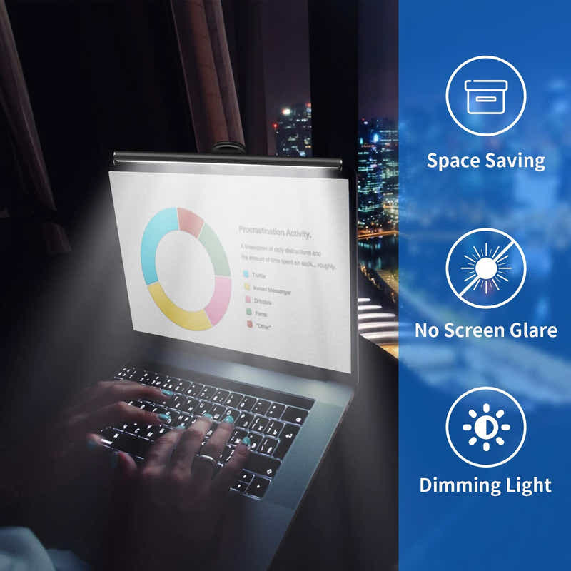 DS BS USB LED Task Lamp Laptop Monitor Light Bar 26cm