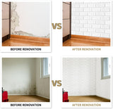 DS BS 5Pcs 3D Brick Self Adhesive Wallpaper Panels 70X75CM-Marble