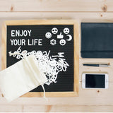 DS BS Black Felt Letter Boards with 330 Letters