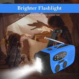 DS BS Emergency Hand Crank Self Powered AMFM NOAA Solar Radio