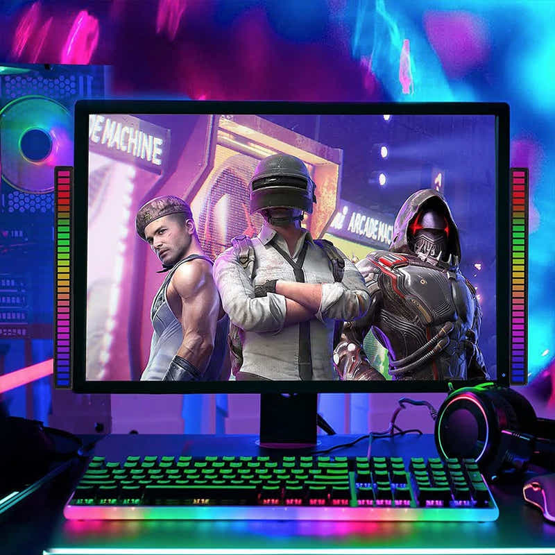 DS BS Voice Control Stereo Music Spectrum 32 LED Light