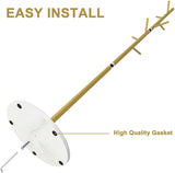 DS BS Metal Coat Rack with Stable Marble Base-Withe