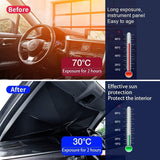 DS BS Foldable Car Windshield Sun Shade Umbrella 140×78cm