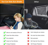 DS BS 2 Pack Breathable Zip Retractable Mesh Rear Window-SEDAN