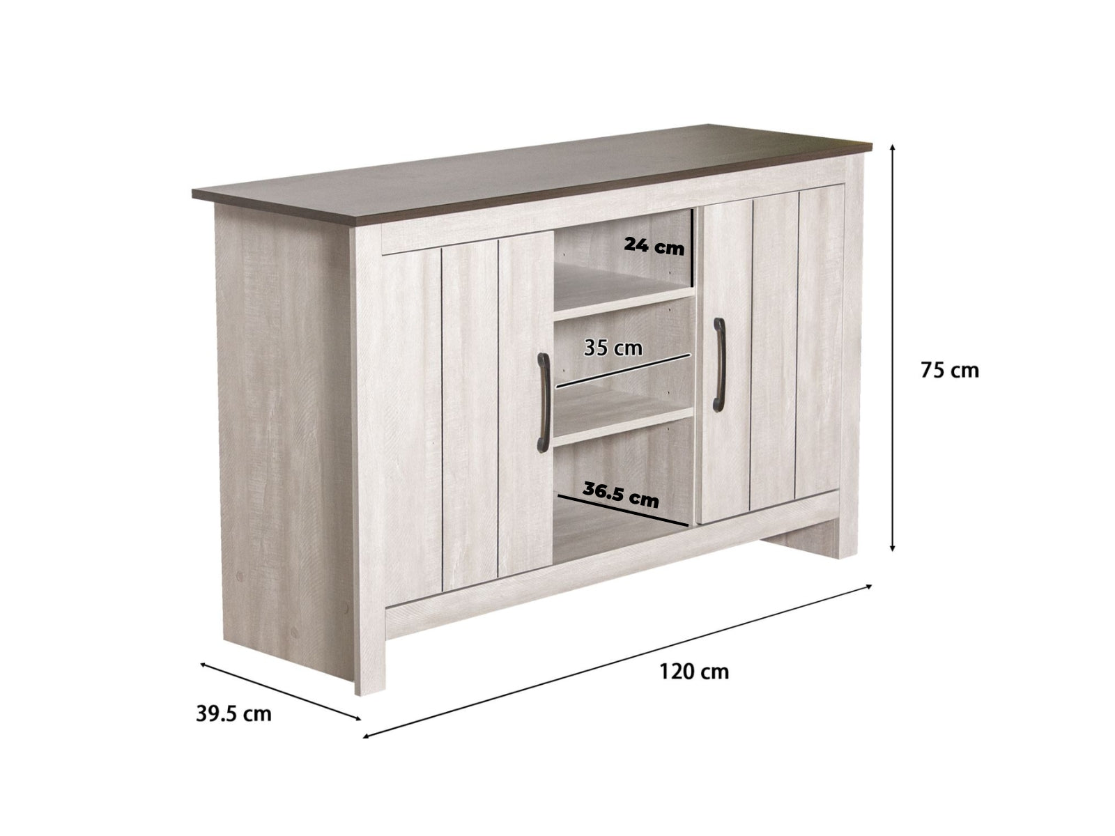 DS Lennart Home Essentials Bundle – Shoe Cabinet & Sideboard Set