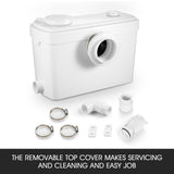 DS BD Macerator Sewage Pump Automatic Sump Macerating Flush Toilet Sink Shower