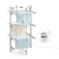 DS BD Maxkon Electric Airer 3 Tier Heated Clothes Dryer Laundry Foldable 220W