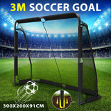 DS BD Soccer Goal Football Net Set Metal Frame Game Training Adults 3x2m