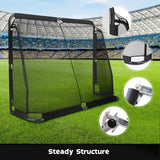 DS BD Soccer Goal Football Net Set Metal Frame Game Training Adults 3x2m