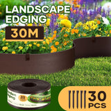 DS BD Garden Bed Edging 30mx15cm Lawn Border Flower Fence Plant Grass Path