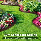 DS BD Garden Bed Edging 30mx15cm Lawn Border Flower Fence Plant Grass Path