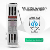 DS BD Maxkon Gas Water Heater 7 in 1 10L Portable Instant Hot System Silver