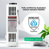 DS BD Maxkon Gas Water Heater 7 in 1 10L Portable Camping Shower System White