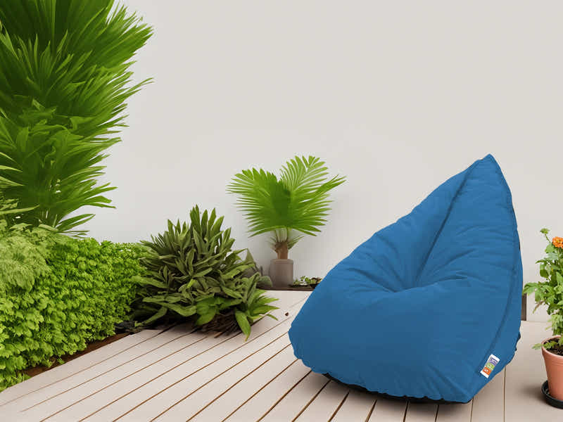 Outdoor Triangle Foam Bag Chair - Blue