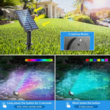 DS BD Solar RGB Pond Light 2 Headlights Outdoor Waterproof Multicolours