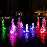 DS BD Solar RGB Pond Light 2 Headlights Outdoor Waterproof Multicolours