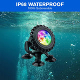 DS BD Solar Outdoor Light 3 Heads RGB Pond Fish Tank LED Multicolour Waterproof