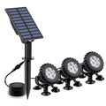 DS BD Solar Outdoor Light 3 Heads RGB Pond Fish Tank LED Multicolour Waterproof