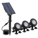 DS BD Solar Outdoor Light 3 Heads RGB Pond Fish Tank LED Multicolour Waterproof