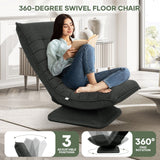 DS BD Floor Sofa Chair Couch Lounge Folding 360 Degree Swivel Adjustable Chaise