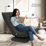 DS BD Floor Sofa Chair Couch Lounge Folding 360 Degree Swivel Adjustable Chaise