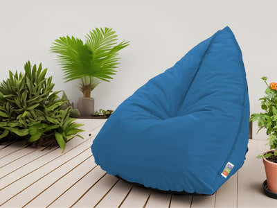 Outdoor Triangle Foam Bag Chair - Blue