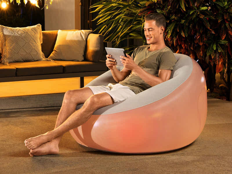 Bestway Inflate-A-Chair LED Air Chair 75086