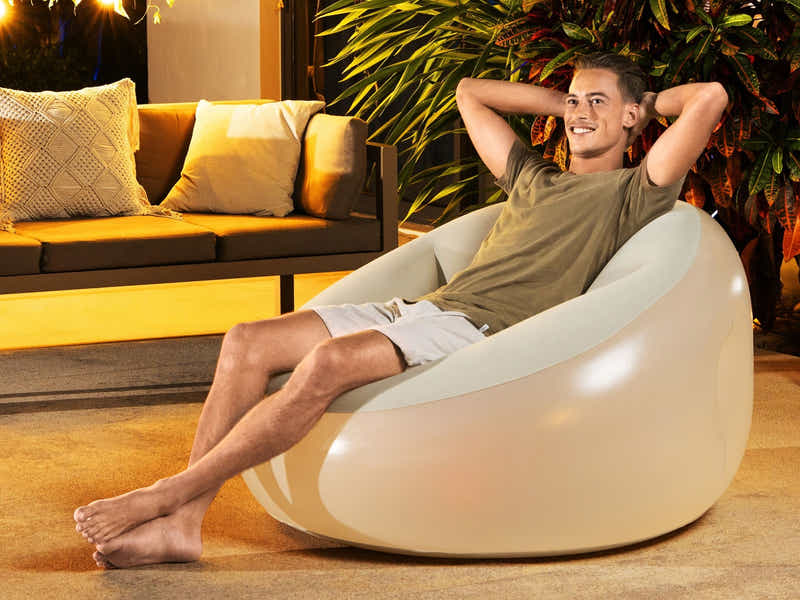 Bestway Inflate-A-Chair LED Air Chair 75086