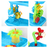 DS BD Sand Water Play Table 5 Tier Waterfall Pool Toys Sandpit Education Beach