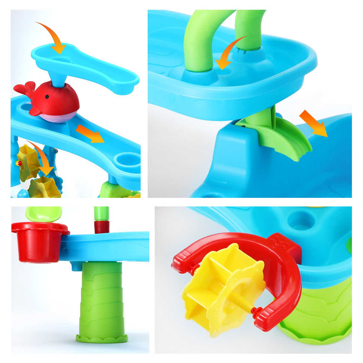 DS BD Sand Water Play Table 5 Tier Waterfall Pool Toys Sandpit Education Beach
