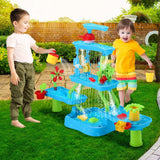 DS BD Sand Water Play Table 5 Tier Waterfall Pool Toys Sandpit Education Beach