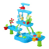 DS BD Sand Water Play Table 5 Tier Waterfall Pool Toys Sandpit Education Beach