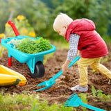 DS BD Kids Garden Tool Toy Set Wheelbarrow Watering Can Gardening Gloves Playset