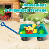 DS BD Kids Sand Toys Set Sandbox Sandpit Pretend Play Wagon Cart Moulds Pool
