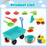 DS BD Kids Sand Toys Set Sandbox Sandpit Pretend Play Wagon Cart Moulds Pool