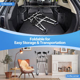 DS BD 2in1 Folding Walker Medical Aid Elderly Mobility Walking Adjustable Toilet
