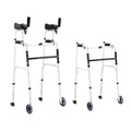 DS BD 2in1 Folding Walker Medical Aid Elderly Mobility Walking Adjustable Toilet
