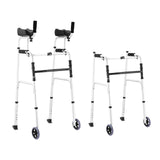 DS BD 2in1 Folding Walker Medical Aid Elderly Mobility Walking Adjustable Toilet