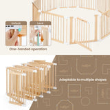DS BD Kidbot Baby Playpen 10 Panel Wooden Safety Gate Kids Dog Activity Centre