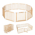 DS BD Kidbot Baby Playpen 10 Panel Wooden Safety Gate Kids Dog Activity Centre