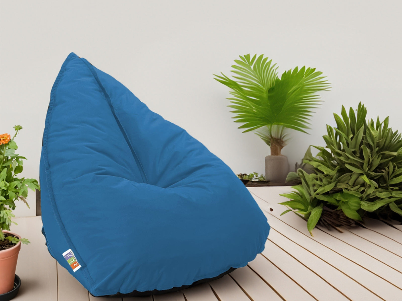 Outdoor Foam Bag Tri Shape Blue