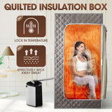 DS BD Sauna Steam Tent Foldable? Steamer Heating Spa Box 3L Chair Remote Control
