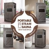 DS BD Sauna Steam Tent Foldable? Steamer Heating Spa Box 3L Chair Remote Control