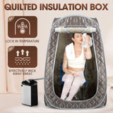 DS BD Sauna Steam Tent FoldableÂ Steamer Heating Spa RoomÂ Chair Remote Control