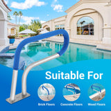 DS BD Swimming Pool Handrail Steps Stairs Handle 812x584mm with 110cm Grip Cover