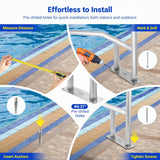 DS BD Swimming Pool Handrail Stairs Railing Handle 1370x914mm 110cm Grip Cover