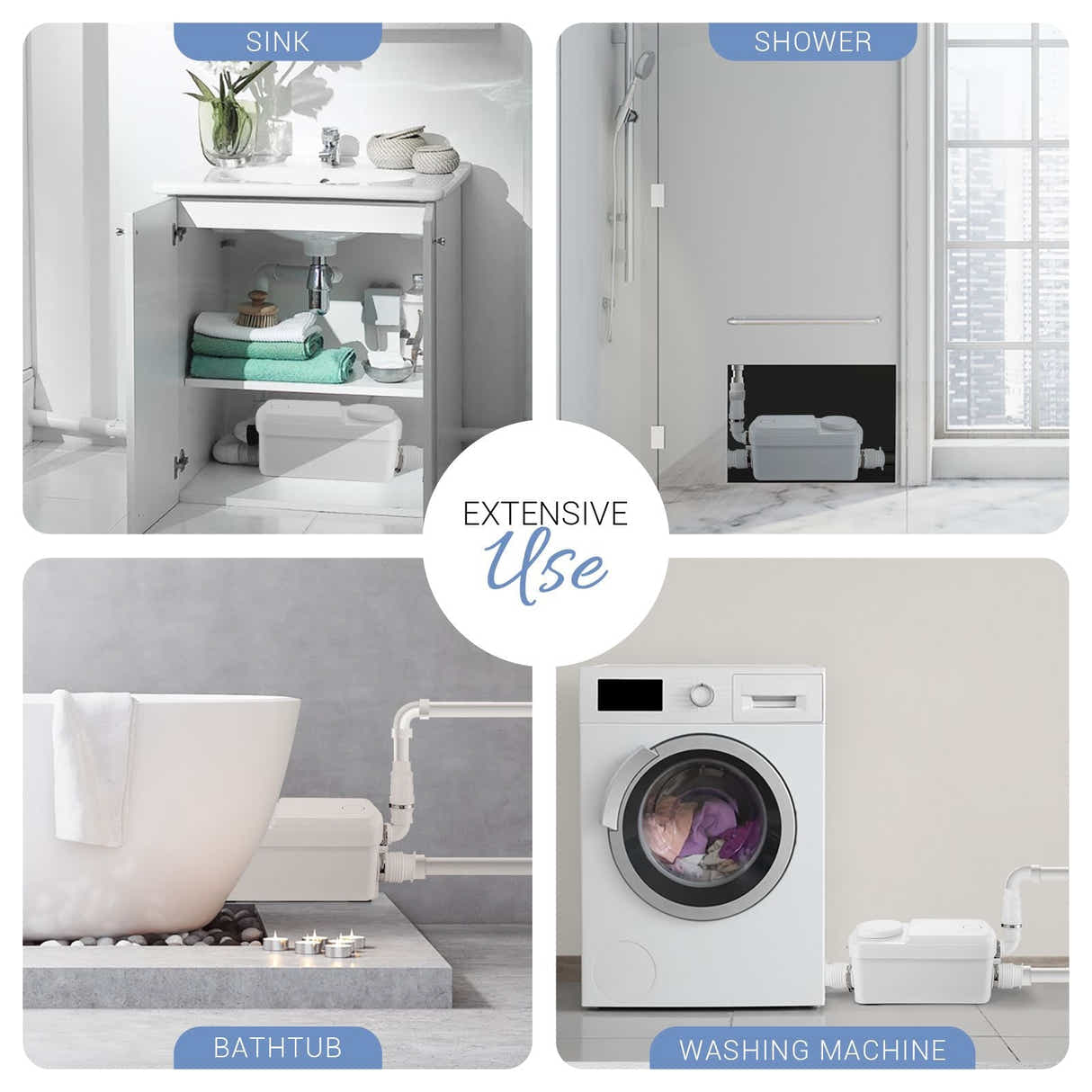 DS BD 300W Macerator Sewage Pump Automatic Waste Water Flush Marine Toilet