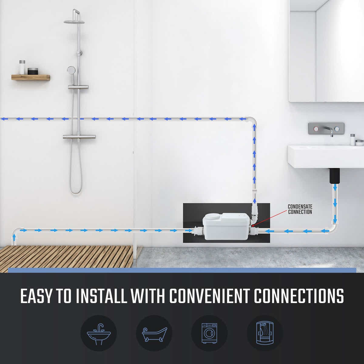 DS BD 300W Macerator Sewage Pump Automatic Waste Water Flush Marine Toilet
